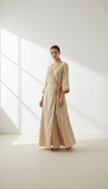 Cloud Linen Wrap Dress